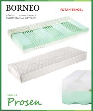 Antialergická pěnová matrace BORNEO s povlakem Tencell