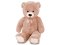 Medvěd plyšový s mašlí velký 100cm - světle hnědý