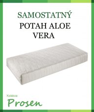 Antialergický potah je ideální pro osoby s citlivou pokožkou. Vlákna jsou nasycena přírodním extraktem rostliny ALOE, který se s úspěchem používá taky v kosmetice k ošetření pokožky rukou. Dává pokožce elastičnost a zlepšuje prokrvení.Praní na 40°C.