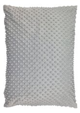 Povlak na polštář 40x60 na zip Minky světle šedý