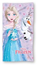 Dětská froté osuška 70x140cm - Ledové království Elsa a Olaf