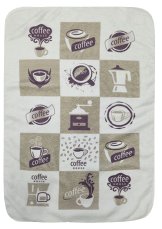 Mikrovlákno utěrka 40x60cm Coffee kostka