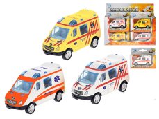 Ambulance kovová na zpětný chod 8cm