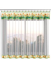 Hotová záclona 300x160cm - Květy louka