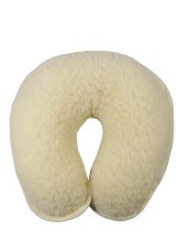 polštář z ovčí vlny NATUR -podkova na zip