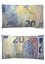 Dekorační polštář bankovka 20 Eur 30x50cm