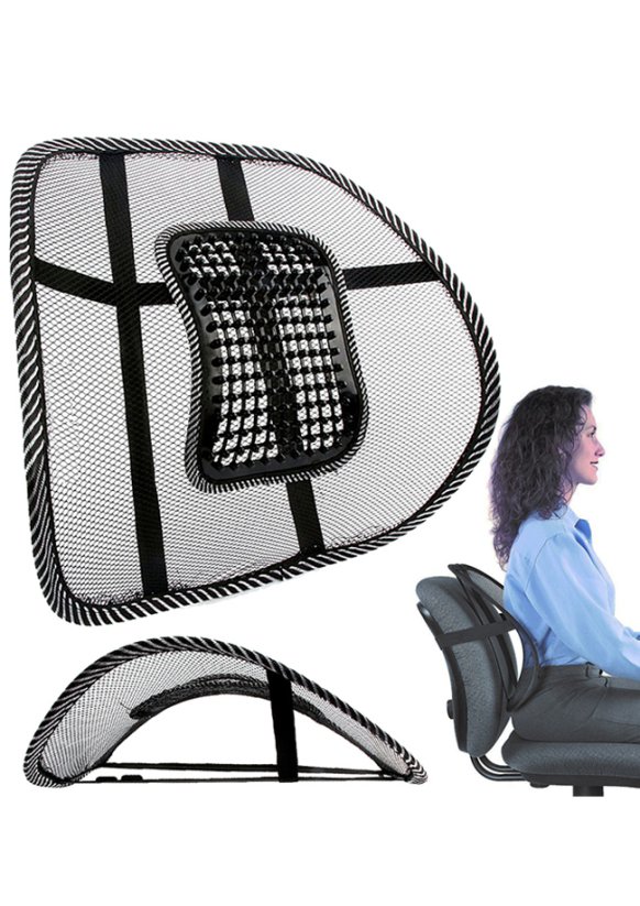 Masážní ergonomická opěrka zad na židli i kancelářské křeslo