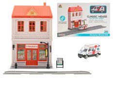 Nemocnice skládací s ambulanci kovová na volný chod 7cm