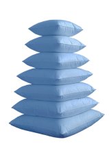 Přírodní polštář Eco 100% peří 45x45cm na spaní modrá sypka 500g Přírodní polštář Eco 100% peří 45x45cm na spaní modrá sypka 500g