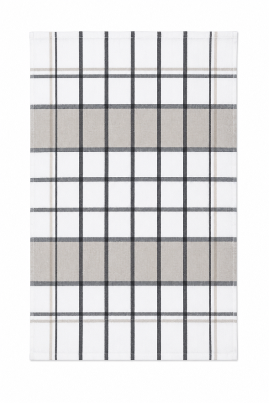 Kuchyňská utěrka z egyptské bavlny 50x70cm - Kostka béžová