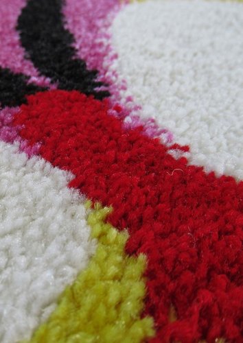 Dětský kusový koberec motýlci 14 barvy růžové 4sleep detail vlasu