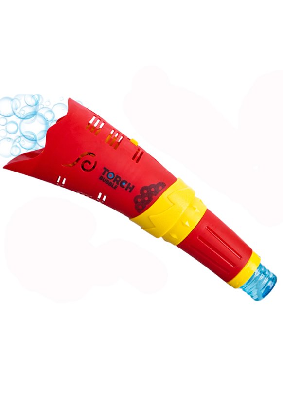 Bublifukovač pochodeň 26cm červená