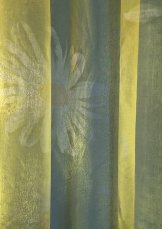 Kusový závěs Violla zelená s kopretinami 150x170cmd detail vzoru