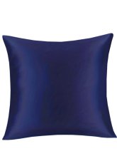 Saténový povlak 40x40cm - tmavě modrý