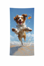 Rychleschnoucí osuška plážová 70x140cm - Pes na pláži
