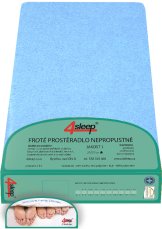 Nepropustné froté prostěradlo s gumičkou 60x120 modré Nepropustné froté prostěradlo s gumičkou 60x120 modré