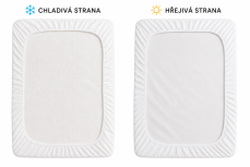Oboustranný chránič matrace Léto/Zima 90x200cm - bílý