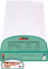 Nepropustné froté prostěradlo s gumičkou 60x120 bílé Nepropustné froté prostěradlo s gumičkou 60x120 bílé