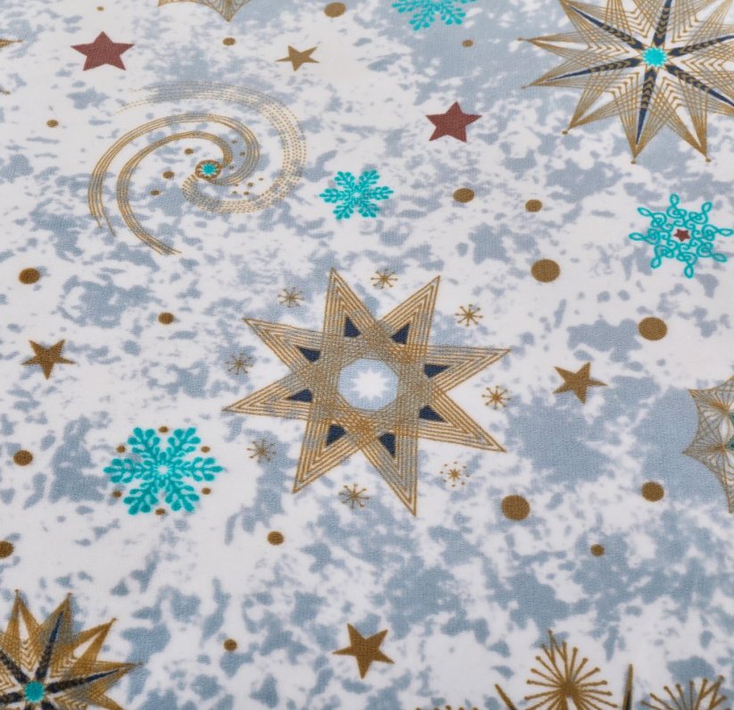 Povlečení mikrovlákno 140x200 + 70x90 - Estrellas vločky detail