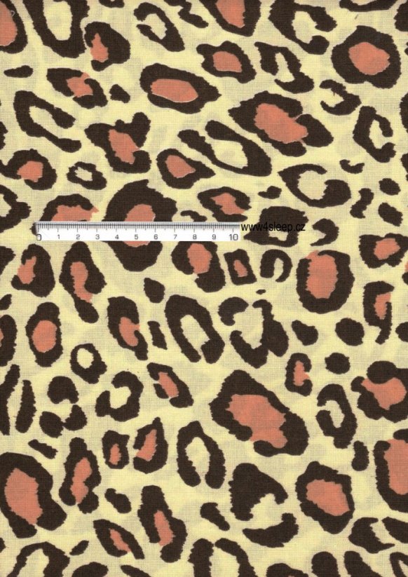 Bavlněná látka s potiskem leopard v šíři 160cm