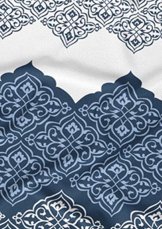 Bavlněné saténové povlečení 140x200 +70x90 - Královská modrá detail