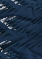 Bavlněné saténové povlečení 140x200 +70x90 - Zik zak modrý detail