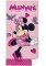 Dětská froté plážová osuška 70x140cm Minnie Mouse růžová