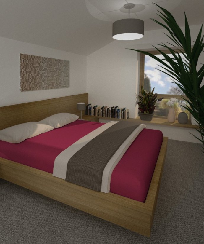 Napínací prostěradlo Froté s gumičkou 90x200cm - 66 malina