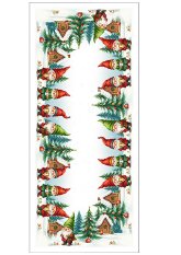 Vánoční ubrus/prostírání 30x45cm - Skřítci