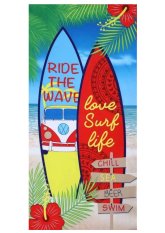 Rychleschnoucí plážová osuška 90x180cm - Surf