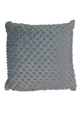 Povlak na polštář 40x40 na zip Minky tmavě šedý
