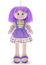 Látková panenka Nanynka fialová 50cm měkké tělo na baterie česky mluvící a zpívající 0m+ Látková panenka Nanynka fialová 50cm měkké tělo na baterie česky mluvící a zpívající 0m+