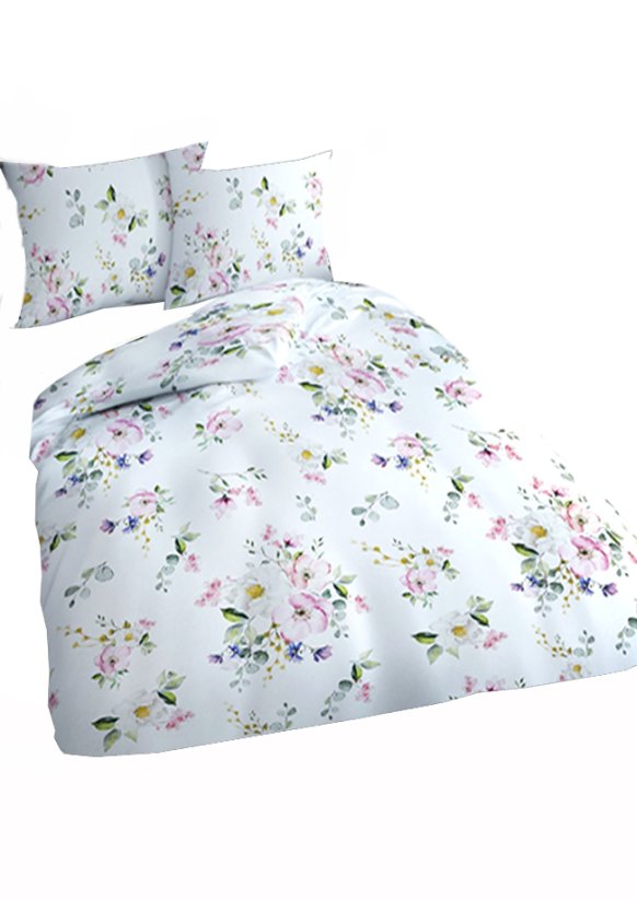 Povlečení bavlněný satén 140x200 + 70x90 - 428 růže 1