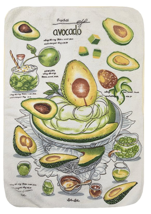 Mikrovlákno utěrka 40x60cm Avokádo pomazánka