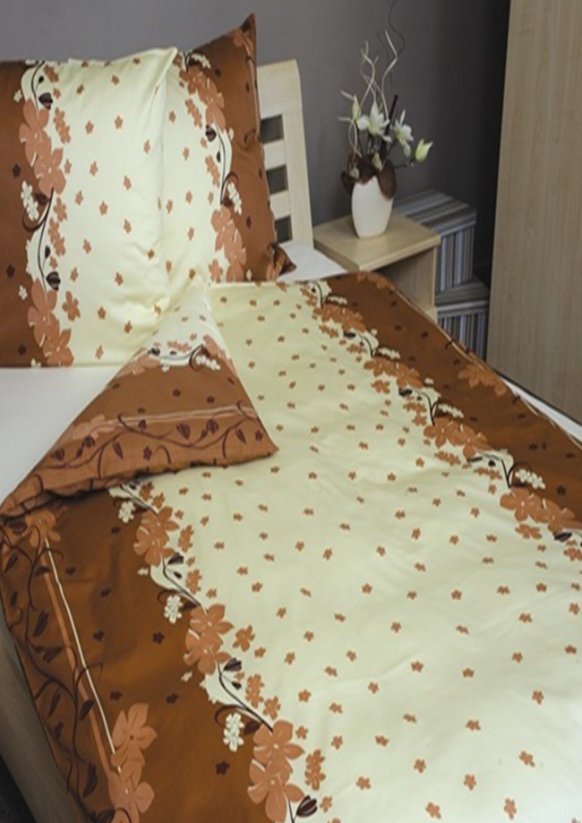 Povlečení saténové zapínání na zip 100% bavlna 140x200+70x90 Lady 175