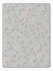 Přikrývka MILANO 160x200 Letní 250g - Pivoňka na sv. šedé