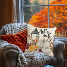 Dekorační povlak 45x45cm - Podzim hello fall 193 křeslo Dekorační povlak 45x45cm - Podzim hello fall 193 křeslo
