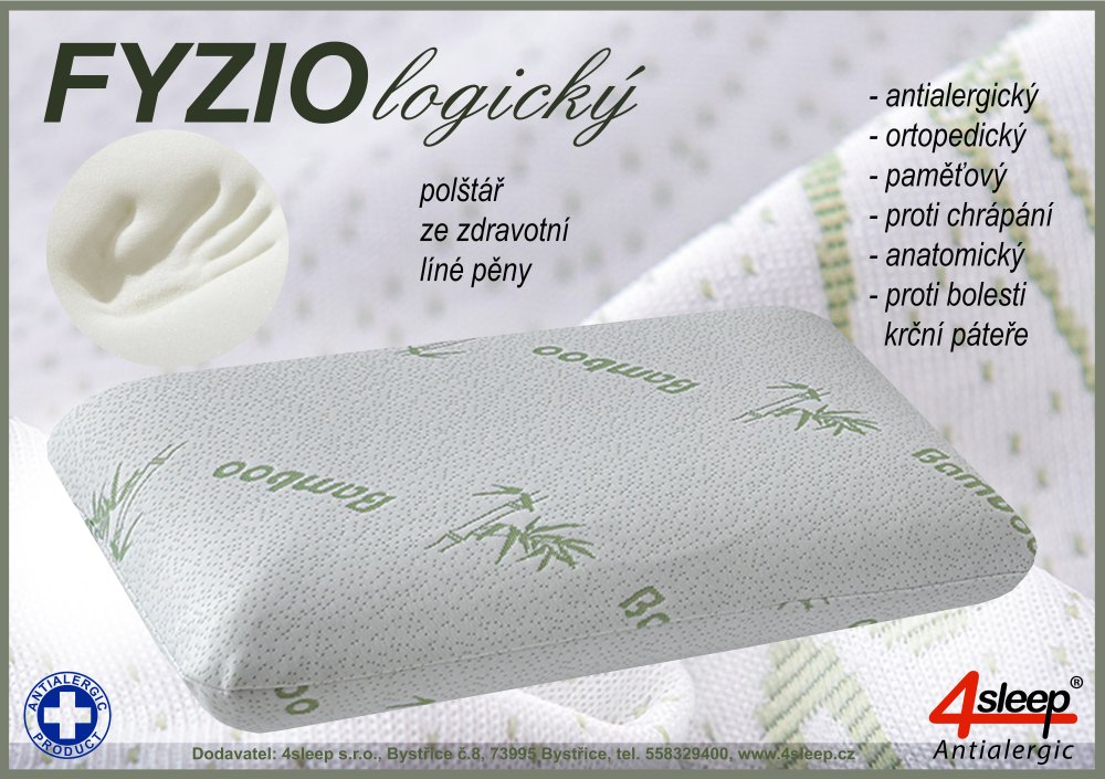 ortopedický zdravotní polštář proti chrápání